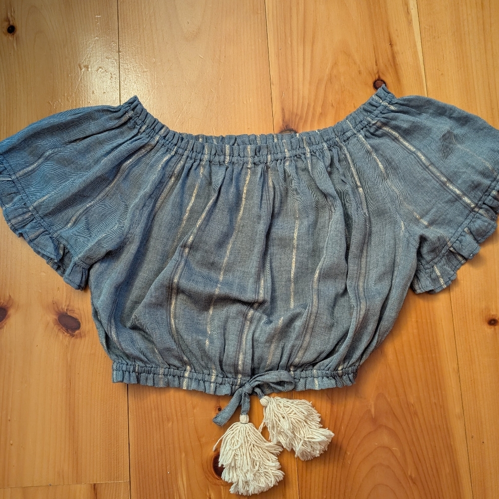 Cute Surf Gypsy Cropped Top L